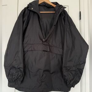 Vintage Y2K J. Crew Black Nylon Anorak - Men’s M/Women’s L